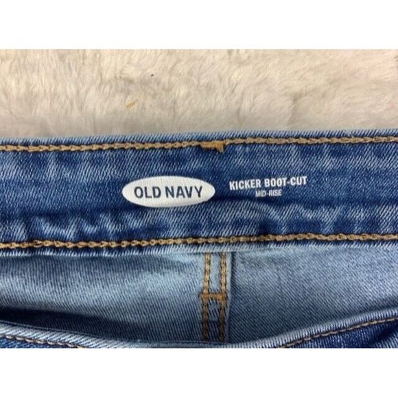 Old Navy Size 39x31 (Measured) Womens Jeans Kicker Bootcut Mid Rise Med … - Picture 3 of 4
